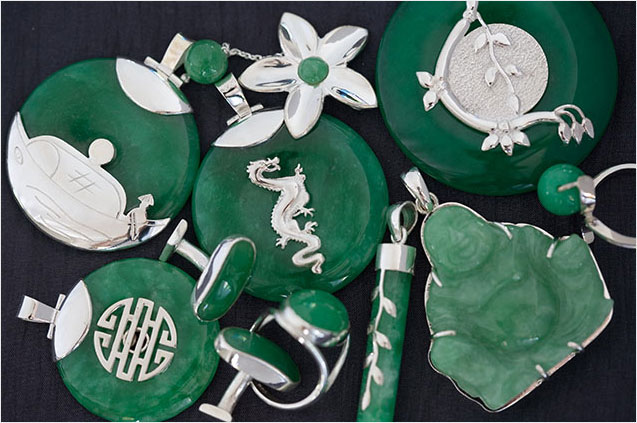 Sterling Silver & Jade Jewellery