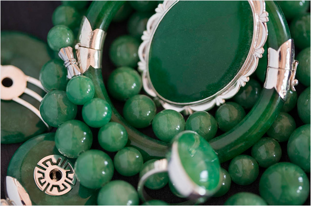 Green Jade & Sterling Silver