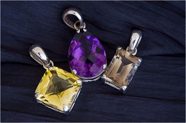 Amethyst, Citrine & Blue Topaz Jewellery