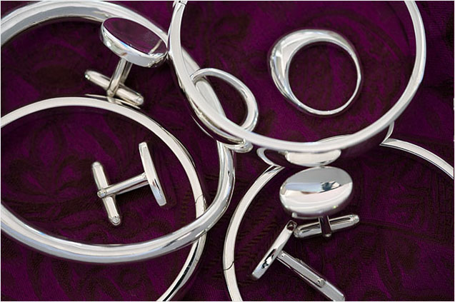 Sterling Silver Rings, Cuff links & Bangles
